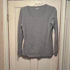 Duluth Trading Co Light Gray Long Sleeve Tee